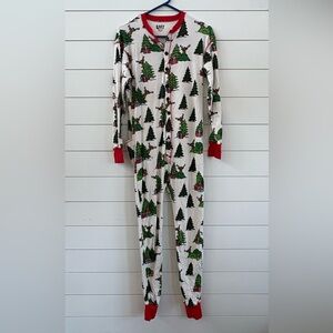 Women’s Lazy One No Peeking Reindeer Onesie Flapjack